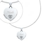 Heart Locket Necklace for Girls