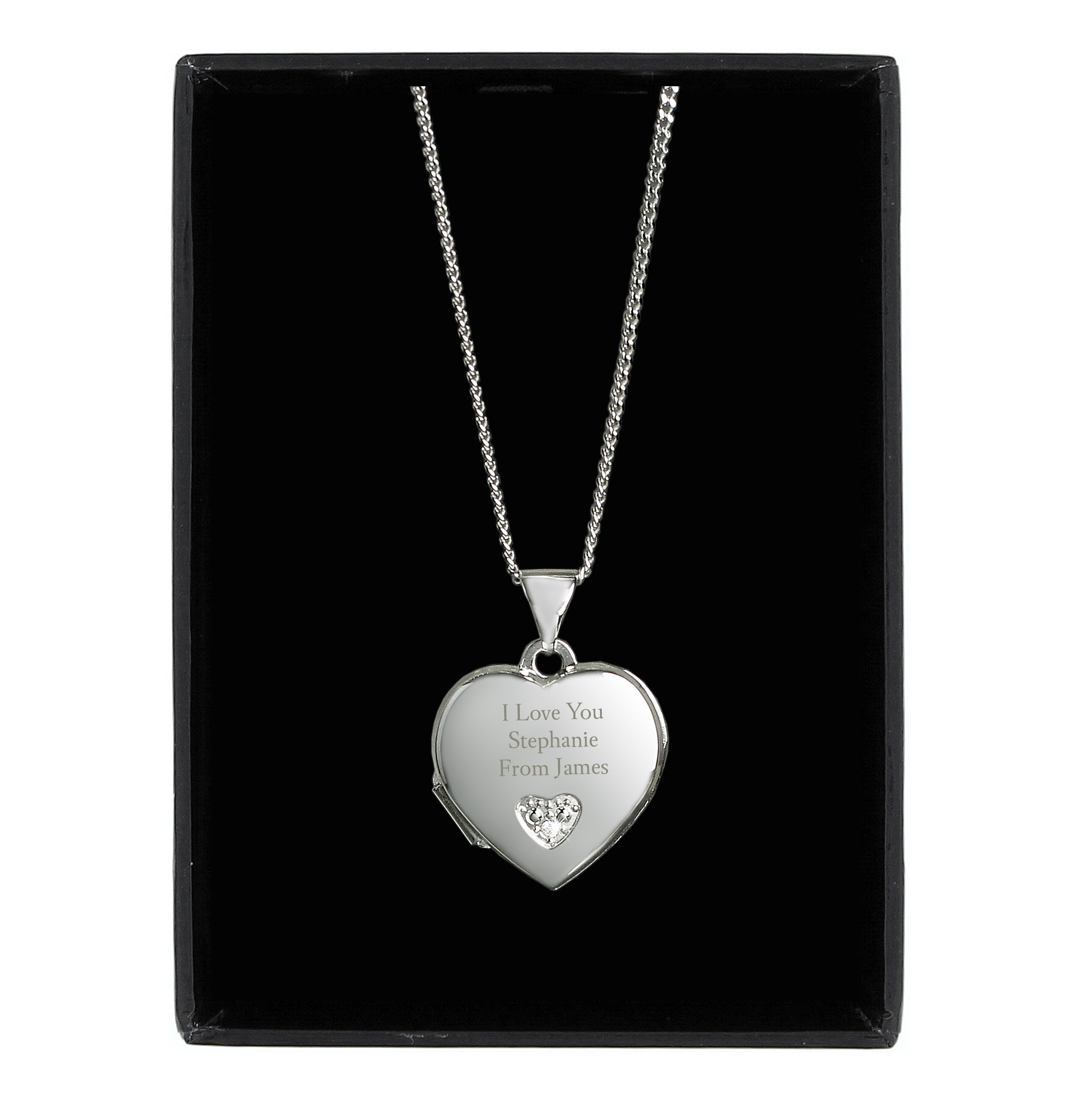 Personalised Girl's Heart Locket Necklace – Children's Jewellery