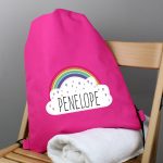 Rainbow Girls Personalised Swimming Kit Bag