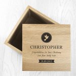 Personalised Christening Photo Keepsake Box